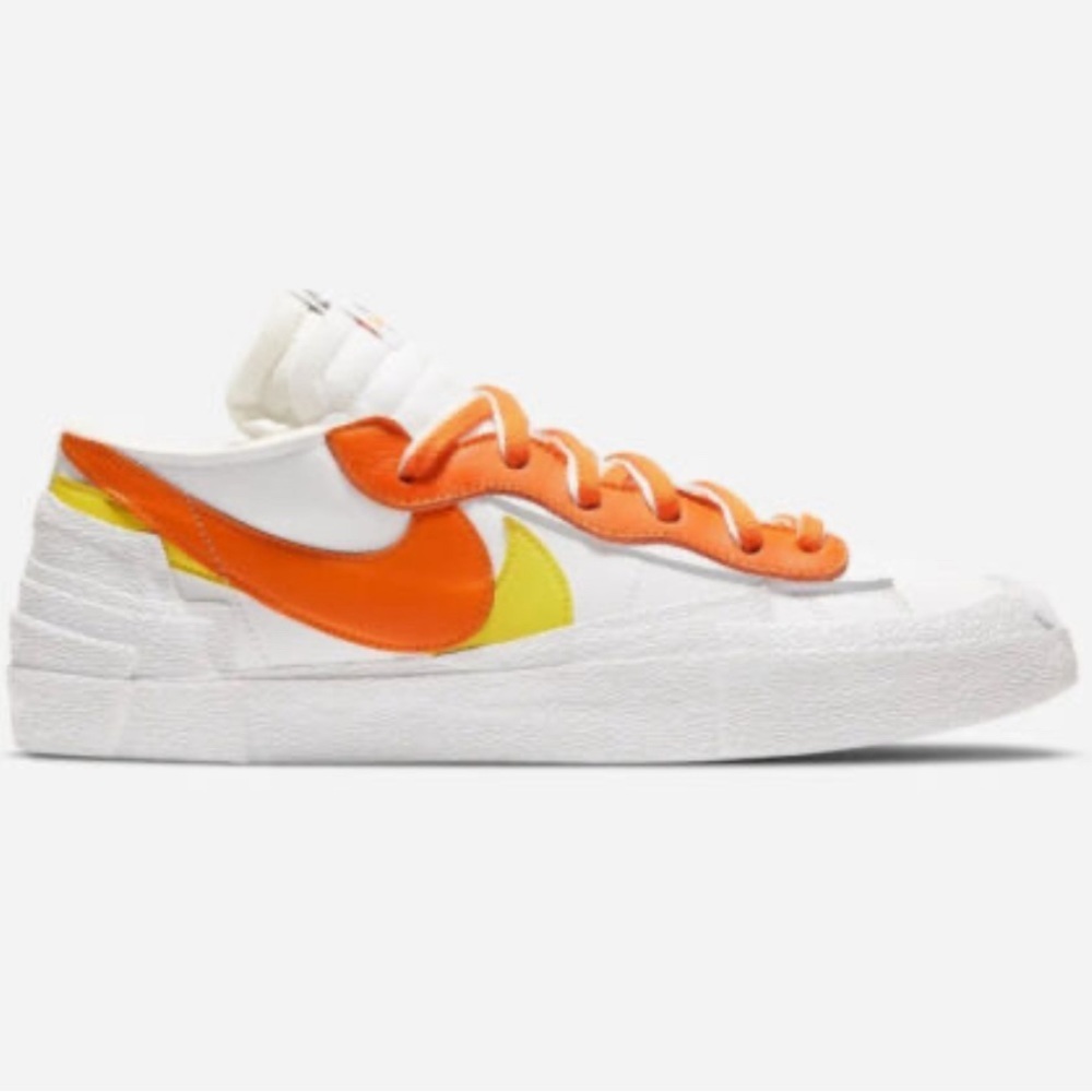 Nike x Sacai Blazer Low in Magma Orange Sneaker Size 10.5